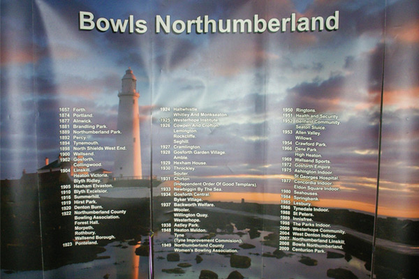Bowls Northumberland Poster